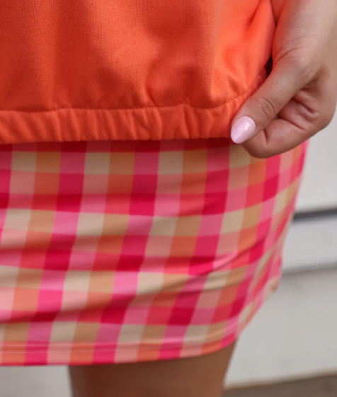 Mia Printed Pullover- Summer Crush Plaid