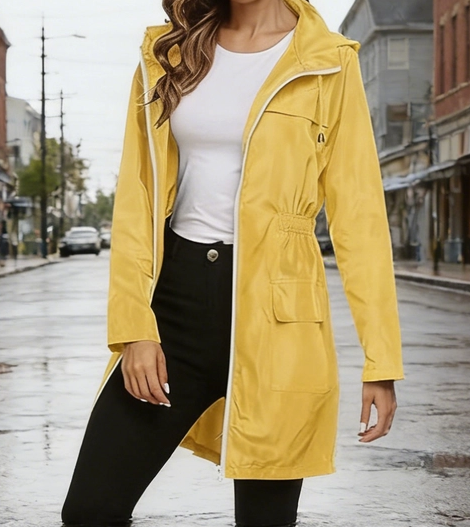 Waist Shaping Waterproof Windbreaker Raincoat Plus too!