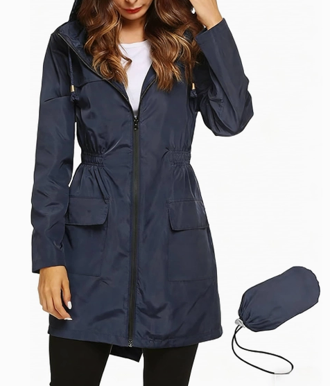 Waist Shaping Waterproof Windbreaker Raincoat Plus too!