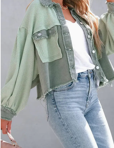 The Everyday Edge Waffle Jacket