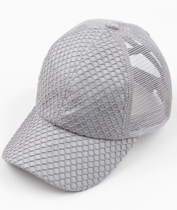 Glitter Nets and Criss-Cross Band Pony Cap