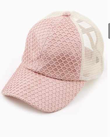 Glitter Nets and Criss-Cross Band Pony Cap
