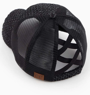 Glitter Nets and Criss-Cross Band Pony Cap
