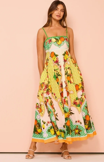 New Summer Print Linen A-Line Dress (plus too)