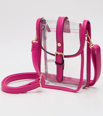 Clear Cross Body Stadium Concert Transparent Handbag