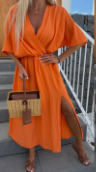 Italian Wrap Maxi Summer Dress LOOWIE