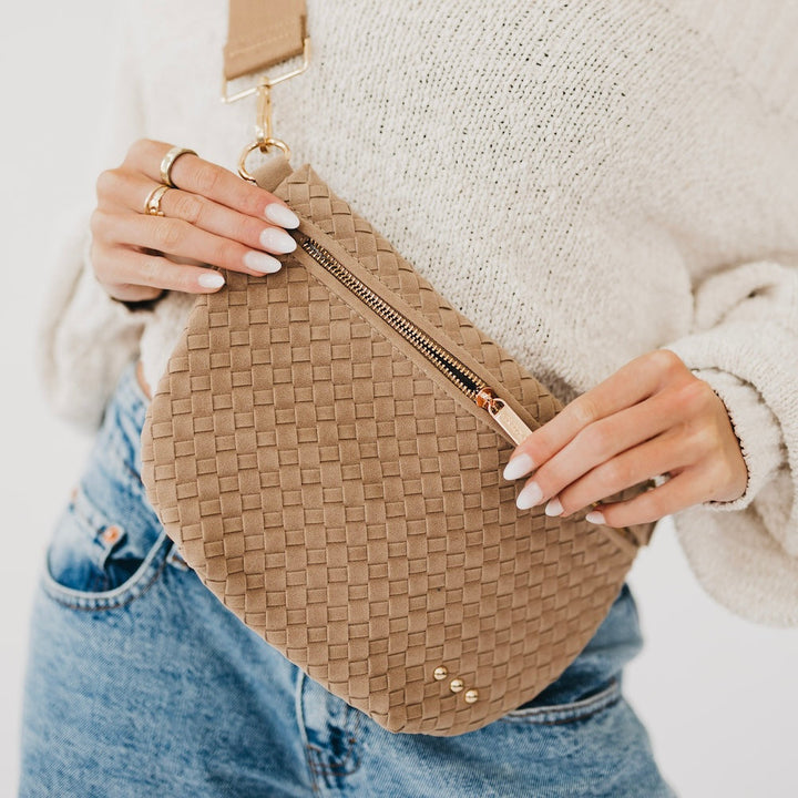 Suede Westlyn Woven Bum Bag-Bum Bag-Pretty Simple
