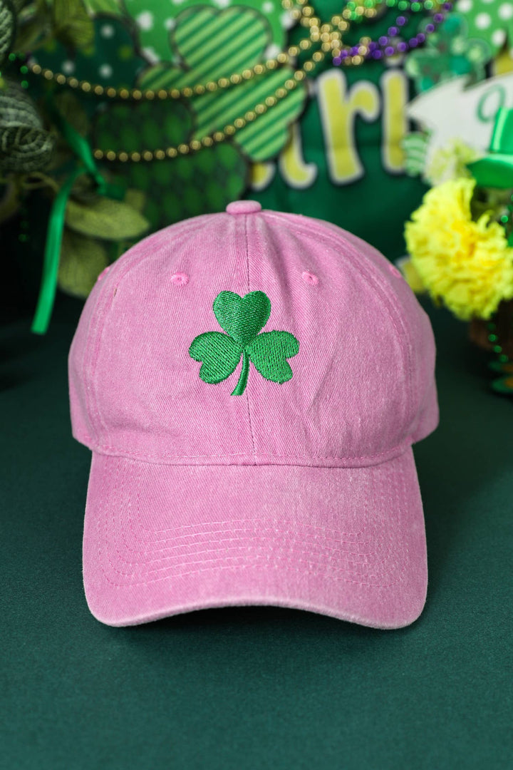 St Patricks Shamrock Embroidered Baseball Cap