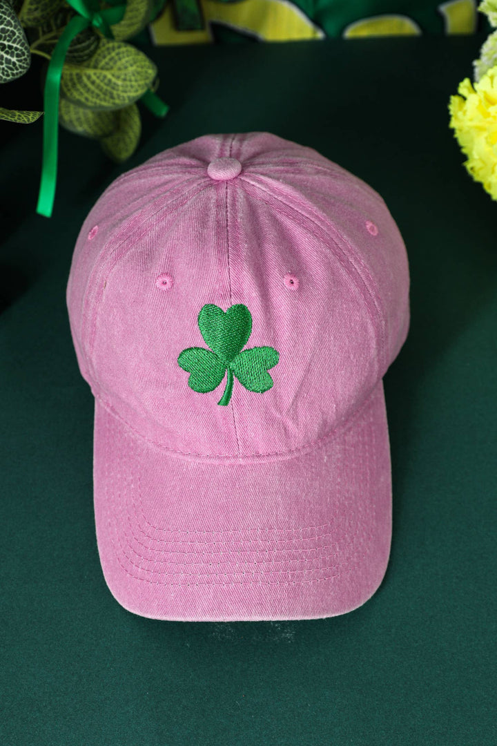 St Patricks Shamrock Embroidered Baseball Cap