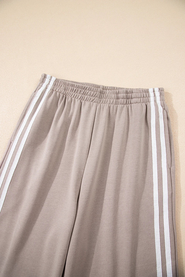 Varsity Stripe Crewneck Pullover & Sweatpants Set