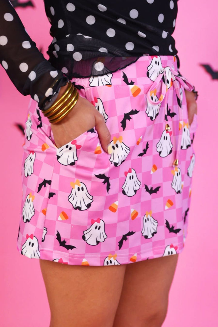 Checkered GiGi the Ghost Skort