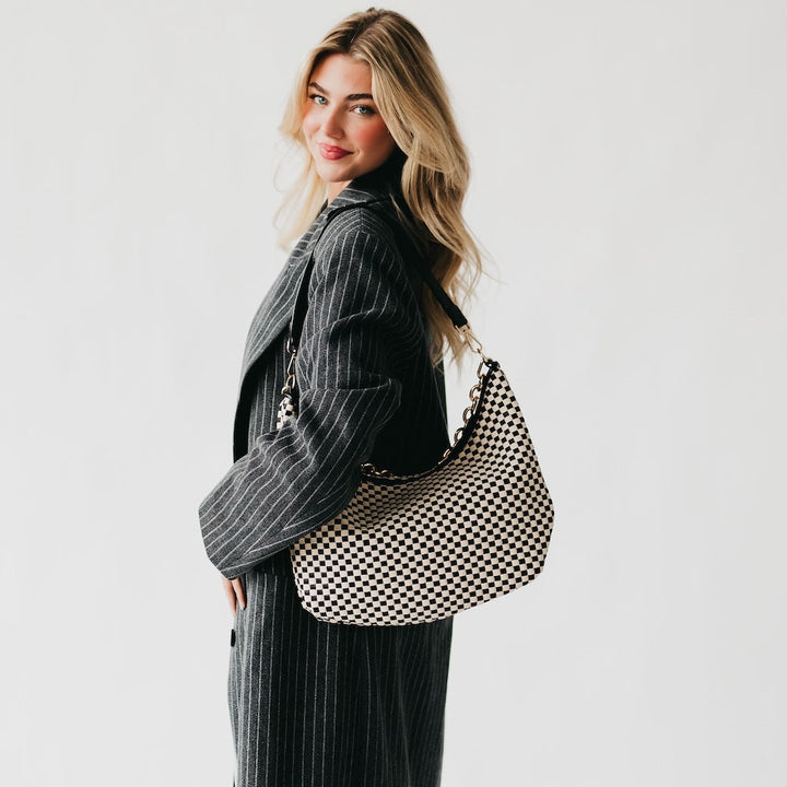 Sienna Slouchy Woven Shoulder Bag-Crossbody Bag-Pretty Simple