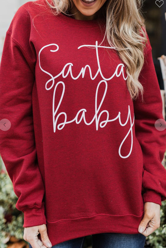 Santa Baby Sweatshirt (Plus too)