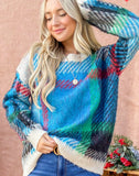 Bodacious Blue Sherbet Sweater