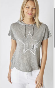 Double Star Hoodie T-shirt