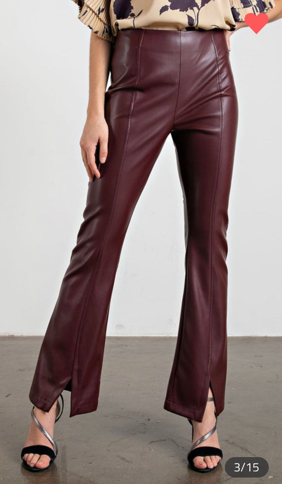 Fiona Faux Leather Pants