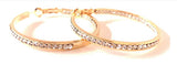 In & Out Crystal Hoops (Silver & Gold Options) 2 sizes available