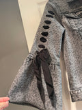Lace up Leopard Jean Jacket (Luxury)