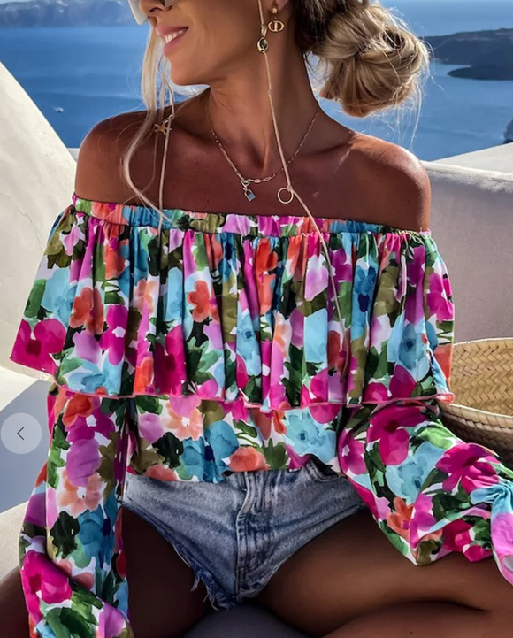 Off the Grid Floral Blouse (PLUS TOO)