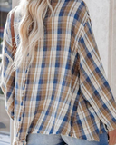 Country Blues Plaid Button Up (S-2X)