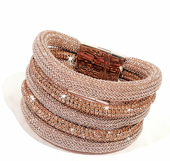 Metallic Spiral Bracelet (2 colors).