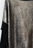 Silver Foil Snake Print Sweater (5 colors)