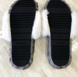 Feeling Cozy Slippers (Brown & White)