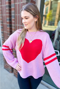 Varsity Inspired Valentine Sweater