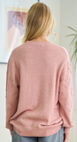 Millennial Pink Heart Sweater
