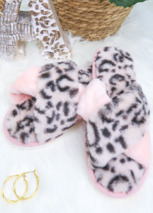 Luxury Leopard Furry Slippers